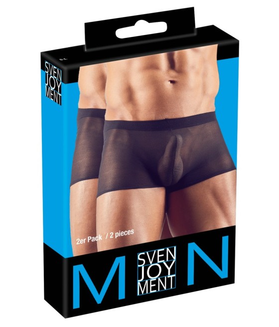 COPPIA BOXER UOMO IN TESSUTO TRASPARENTE - TAGLIA UNICA