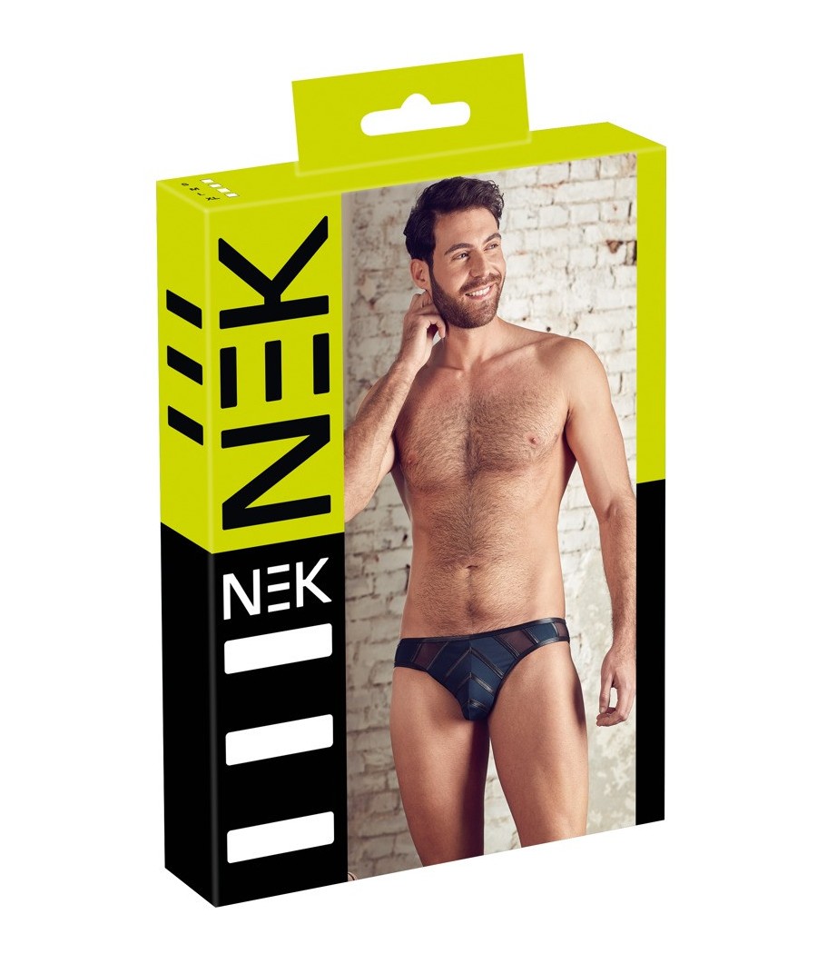 SLIP UOMO CON POWERNET EFFETTO OPACO "NEK" COLORE BLU
