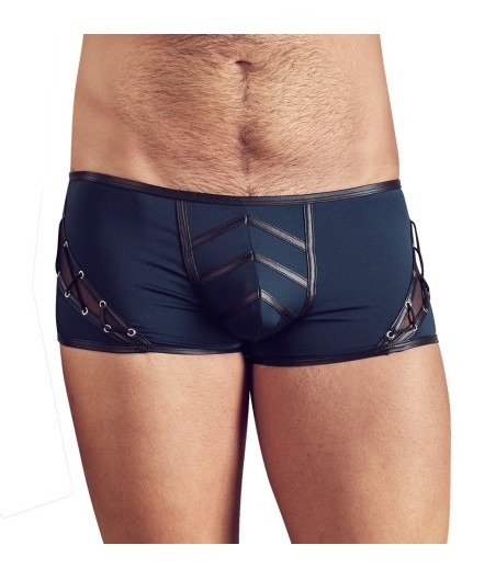 BOXER UOMO CON ALLACCIATURA DECORATIVE NEK COLORE BLU