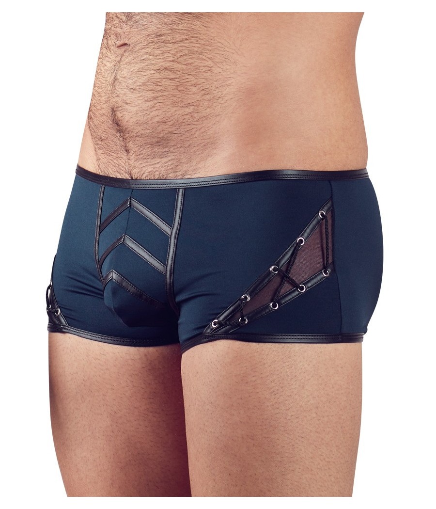 BOXER UOMO CON ALLACCIATURA DECORATIVE "NEK" COLORE BLU