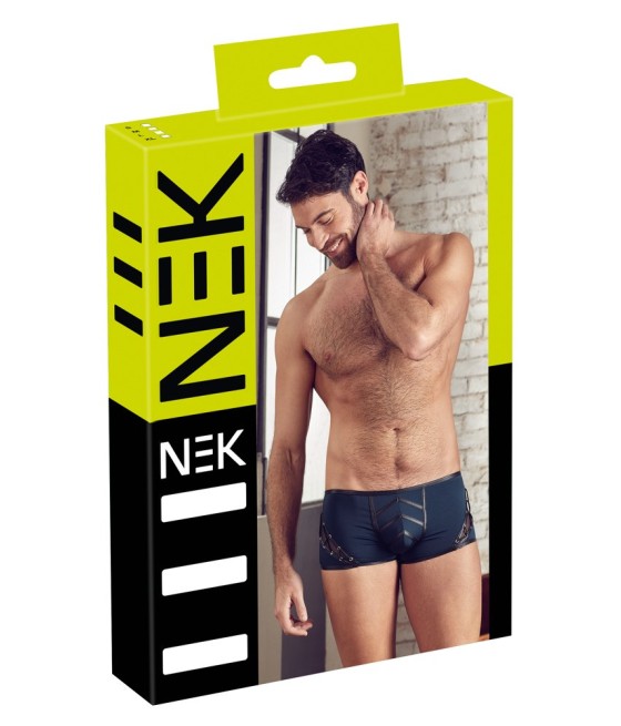 BOXER UOMO CON ALLACCIATURA DECORATIVE "NEK" COLORE BLU