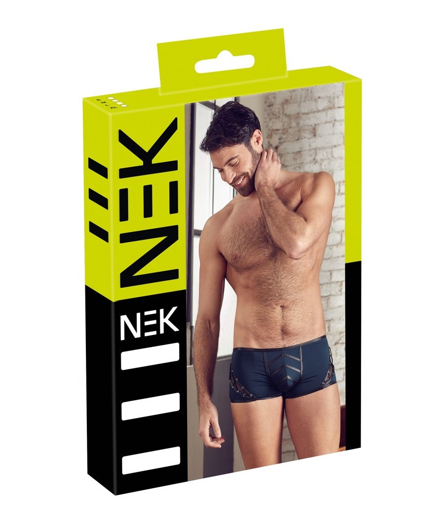 BOXER UOMO CON ALLACCIATURA DECORATIVE "NEK" COLORE BLU
