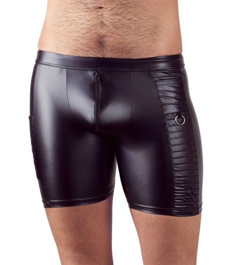 PANTALONCINI UOMO ELASTICIZZATI CON ZIP NEK COLORE NERO