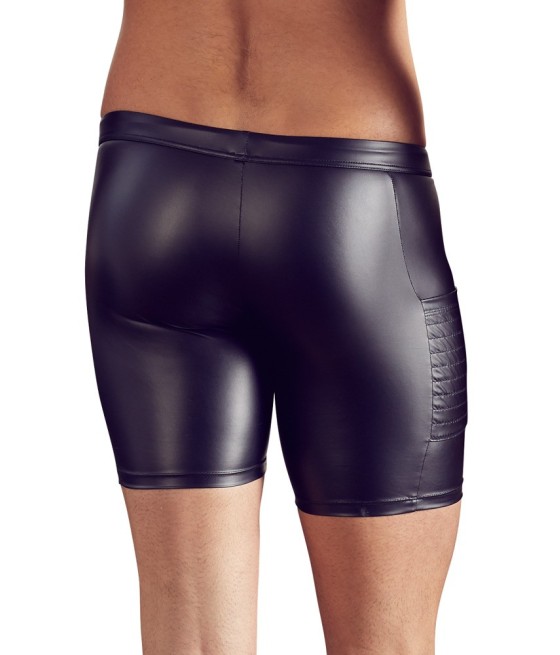 PANTALONCINI UOMO ELASTICIZZATI CON ZIP "NEK" COLORE NERO