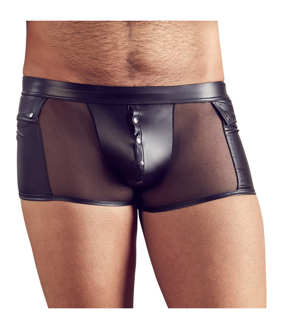 BOXER UOMO CON BOTTONI AUTOMATICI "NEK" COLORE NERO