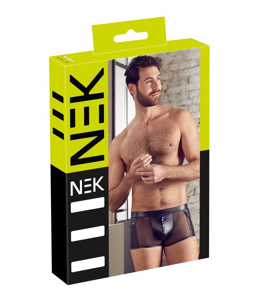 BOXER UOMO CON BOTTONI AUTOMATICI "NEK" COLORE NERO