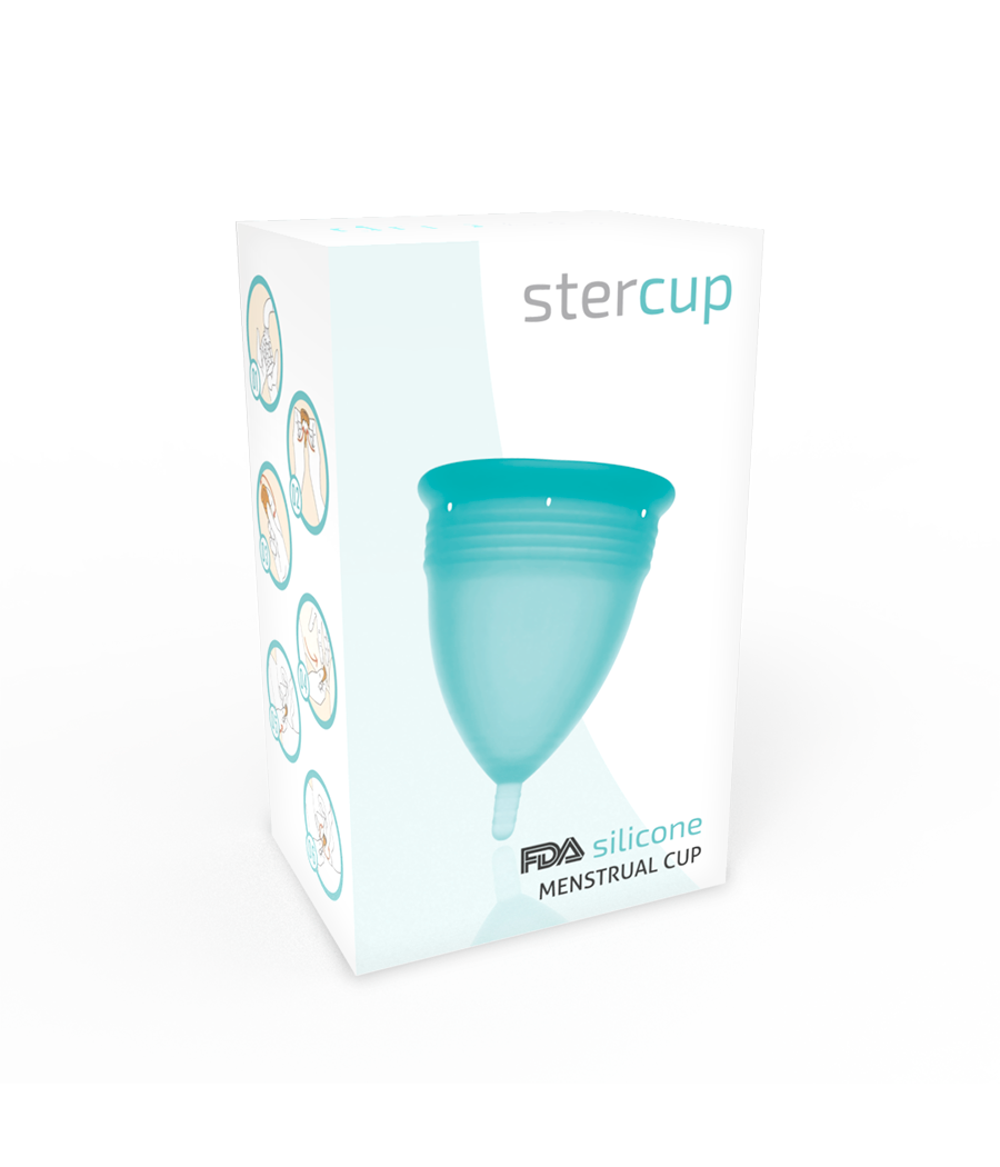 STERCUP COPPE MESTRUALI - MISURA S -  AQUAMARINA SILICONE FDA