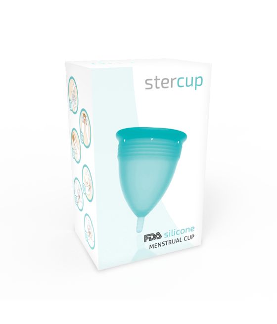 STERCUP COPPE MESTRUALI - MISURA L -  ACQUAMARINA - SILICONE FDA