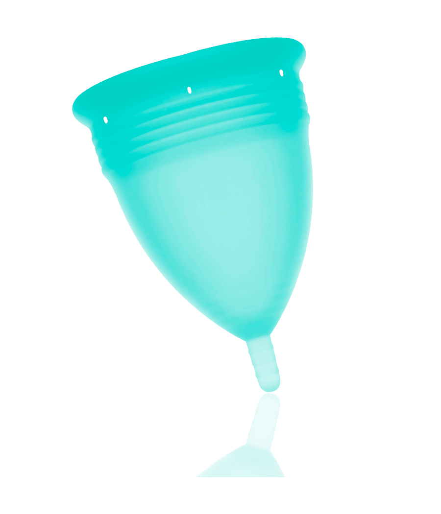 STERCUP COPPE MESTRUALI - MISURA L -  ACQUAMARINA - SILICONE FDA