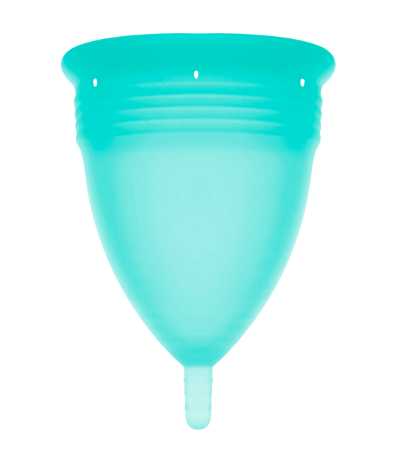 STERCUP COPPE MESTRUALI - MISURA L -  ACQUAMARINA - SILICONE FDA