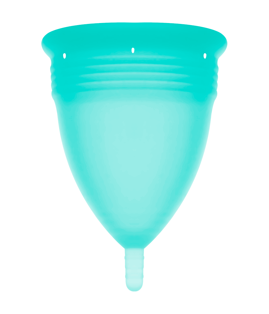STERCUP COPPE MESTRUALI - MISURA L -  ACQUAMARINA - SILICONE FDA