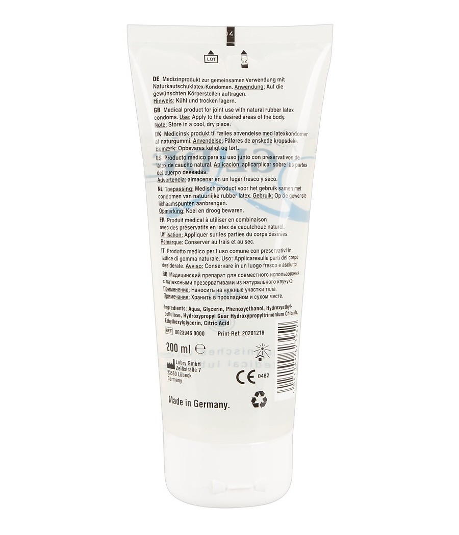 LUBRIFICANTE ANALE JUST GLIDE - 200 ML