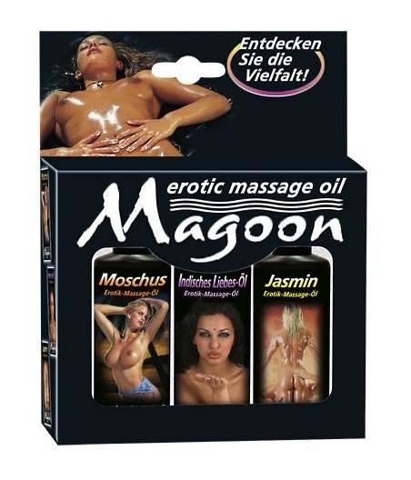 SET 3 PEZZI ASSORTITI OLII PER MASSAGGI MAGOON - 50 ML