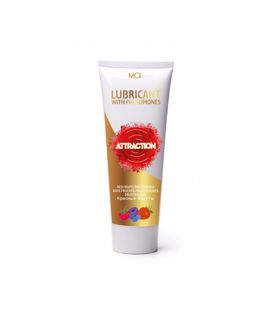LUBRIFICANTE A BASE ACQUOSA CON FEROMONI "MAI ATTRACTION" - FRUTTI ROSSI - 75ML