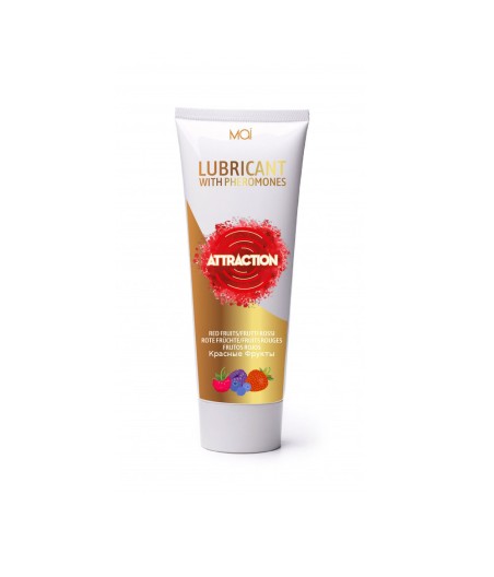 LUBRIFICANTE A BASE ACQUOSA CON FEROMONI MAI ATTRACTION - FRUTTI ROSSI - 75ML