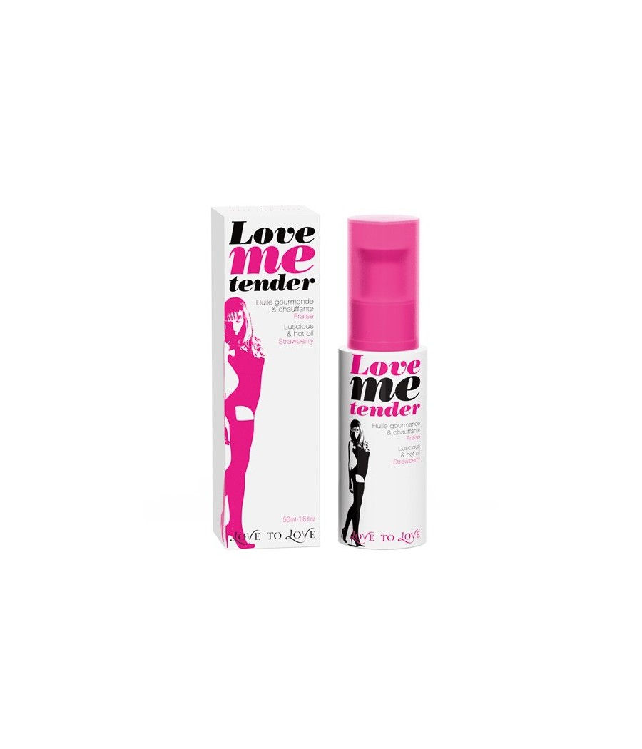 OLIO PER MASSAGGI AROMA FRAGOLA \"LOVE ME TENDER\"  - 50 ML