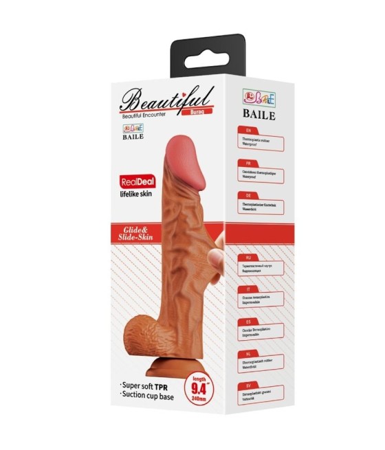 BAILE - BURAQ REALISTIC DILDO 24 CM FLESH