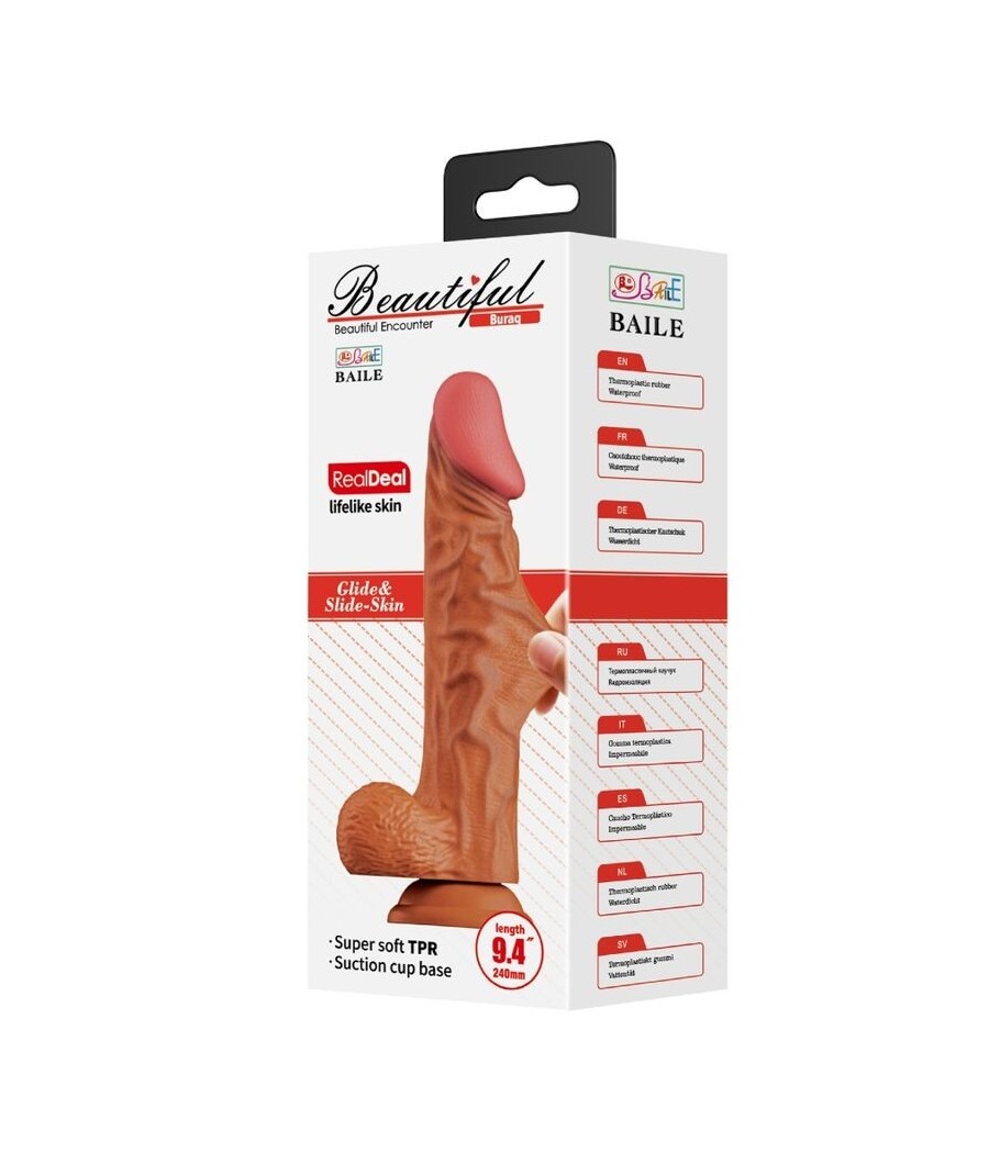 BAILE - BURAQ REALISTIC DILDO 24 CM FLESH