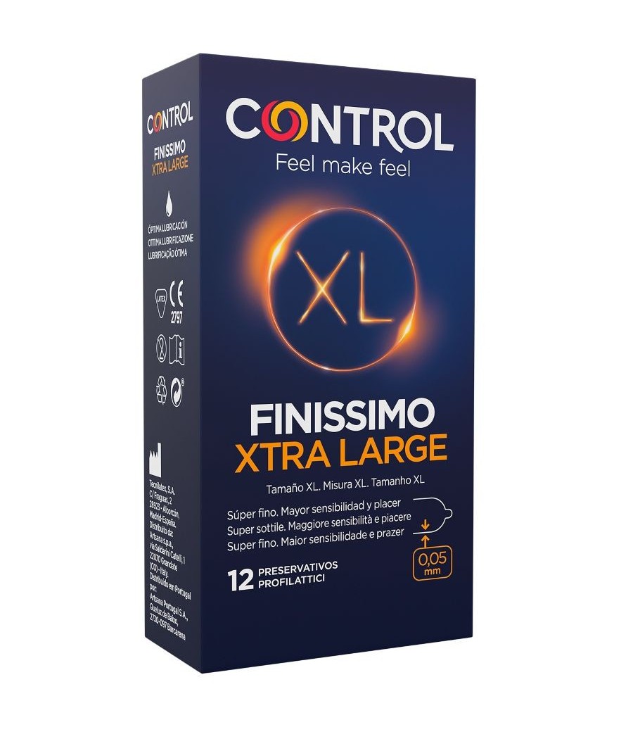 PROFILATTICI CONTROL "FINISSIMO XL" EXTRA SOTTILI - 12 PEZZI