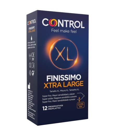 PROFILATTICI CONTROL FINISSIMO XL EXTRA SOTTILI - 12 PEZZI
