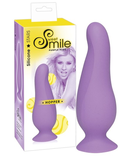 FALLO ANALE ANATOMICO SWEET SMILE HOPPER VIOLA - 10 CM