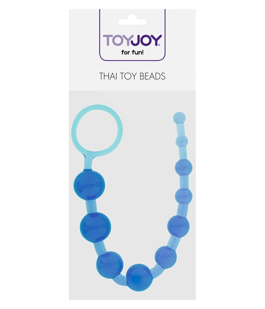 PERLINE ANALI GRADUALI FLESSIBILI \"THAI TOY BEADS\" BLU