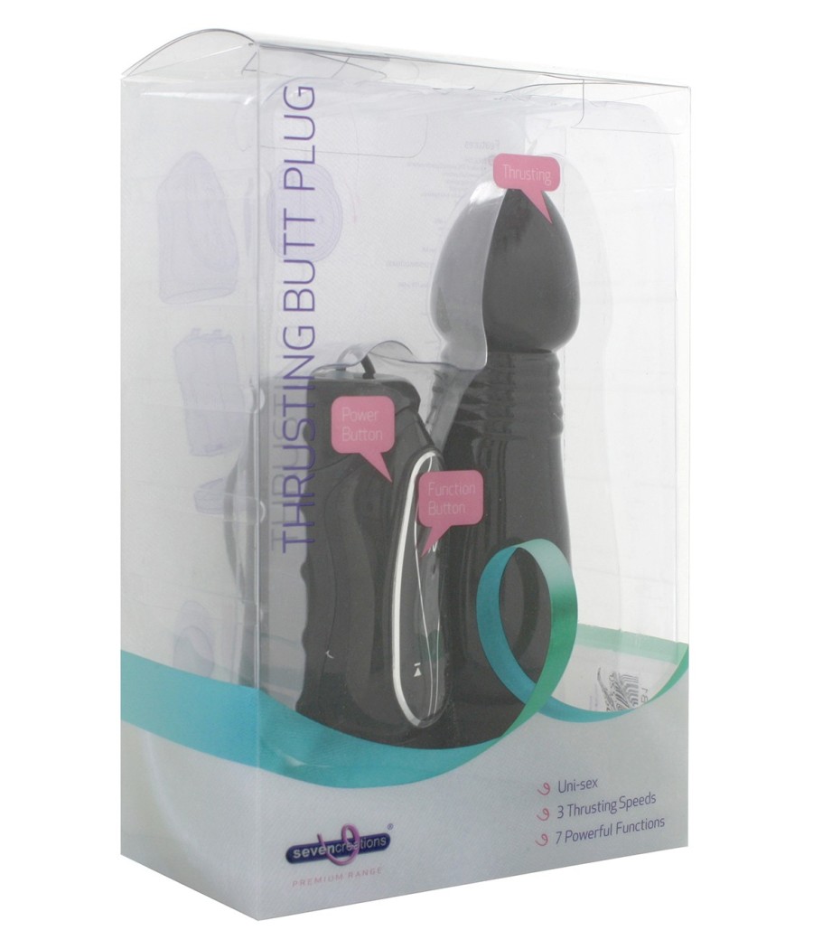 FALLO ANALE VIBRANTE \"THRUSTING BUTT PLUG\" - 17 CM