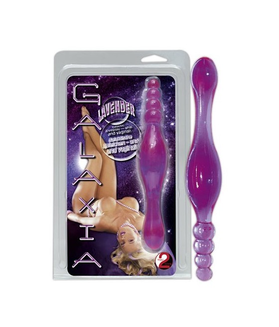 DILDO IN JELLY A DOPPIA PUNTA GALAXIA LAVENDER