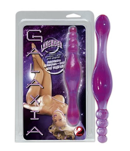 DILDO IN JELLY A DOPPIA PUNTA GALAXIA LAVENDER