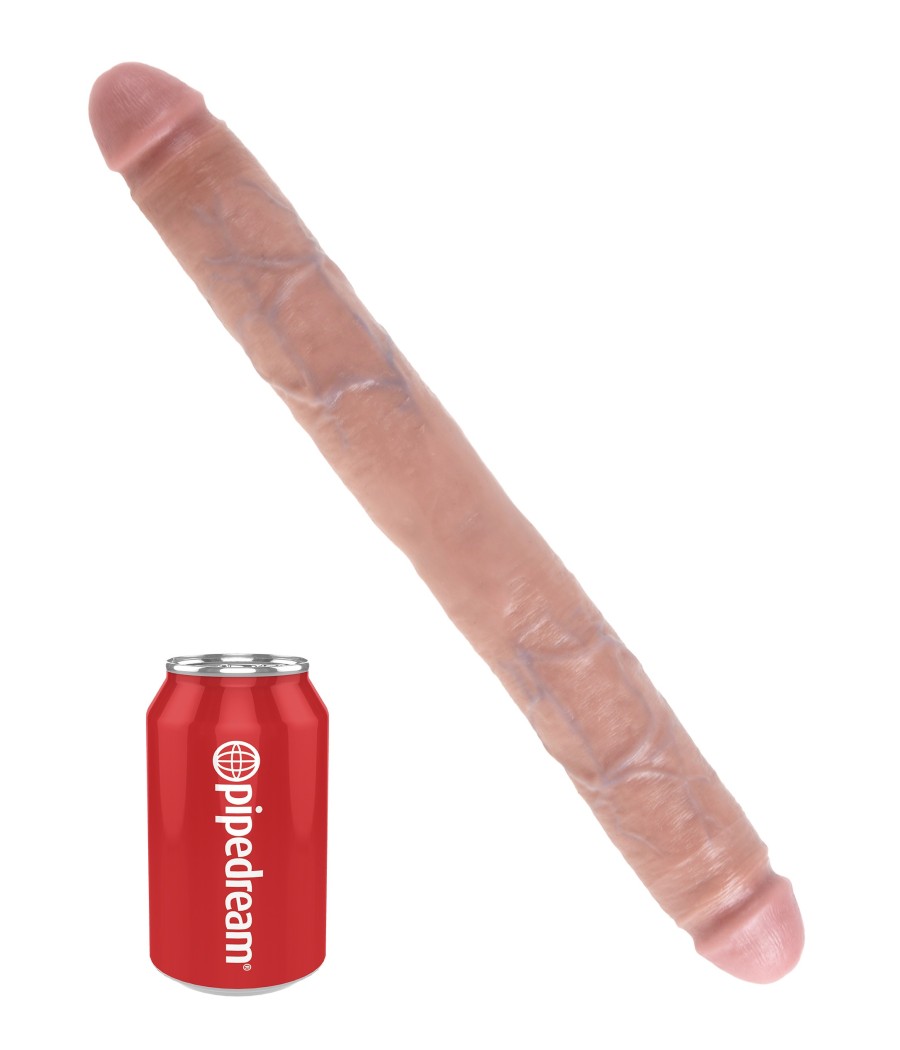 FALLO DOPPIO ULTRA REALISTICO PIPEDREAM \"KING COCK THICK DOUBLE DILDO\" - 44 CM