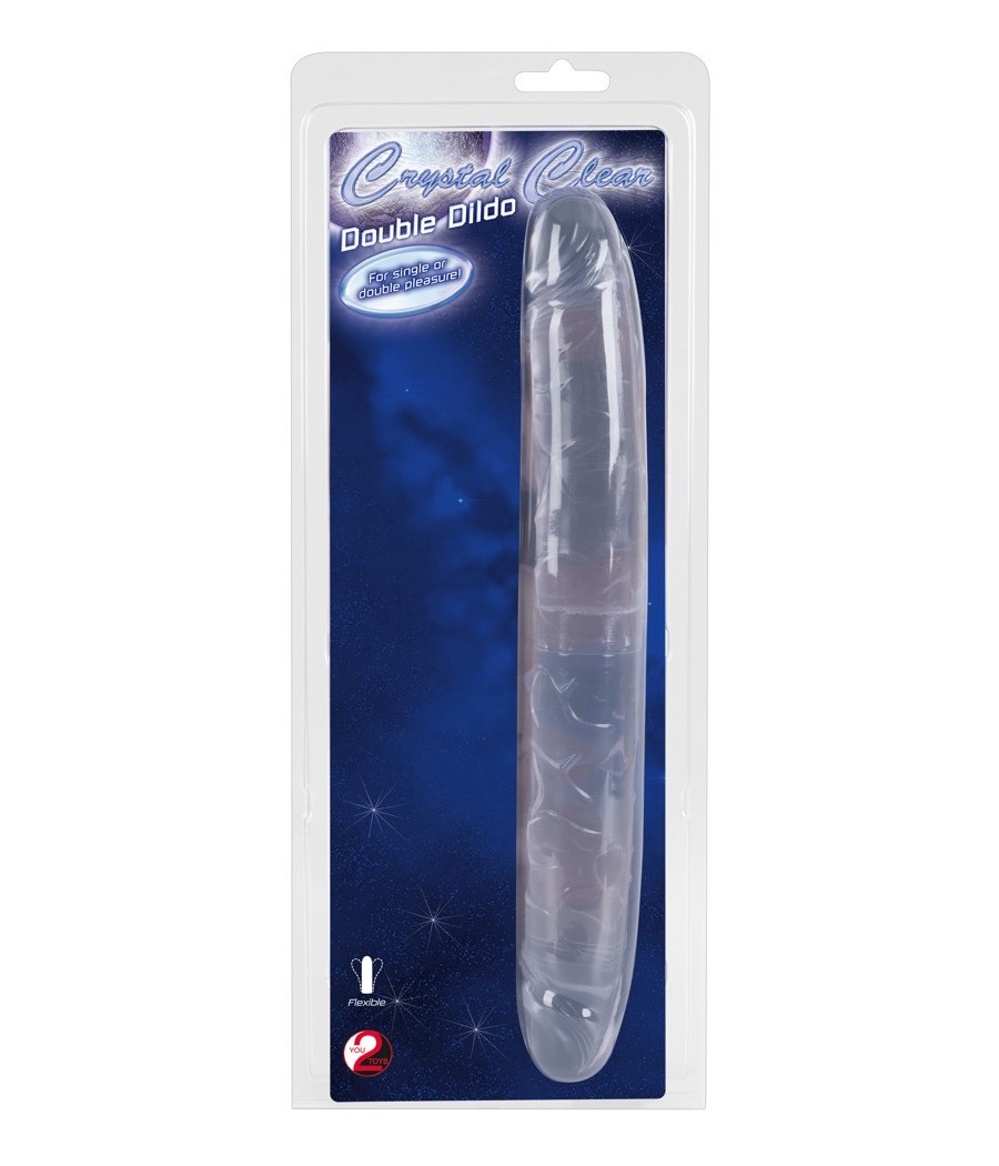Fallo/Dildo doppio - Crystal Duo
