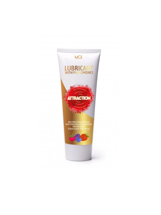 LUBRIFICANTE A BASE ACQUOSA CON FEROMONI "MAI ATTRACTION" - FRUTTI ROSSI - 75ML LUBRIFICANTE A BASE ACQUOSA CON FEROMONI "MAI ATTRACTION" - FRUTTI ROSSI - 75ML