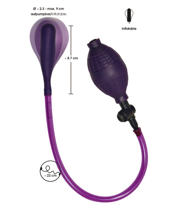 FALLO ANALE GONFIABILE BAD KITTY "ANAL BALLOON" VIOLA