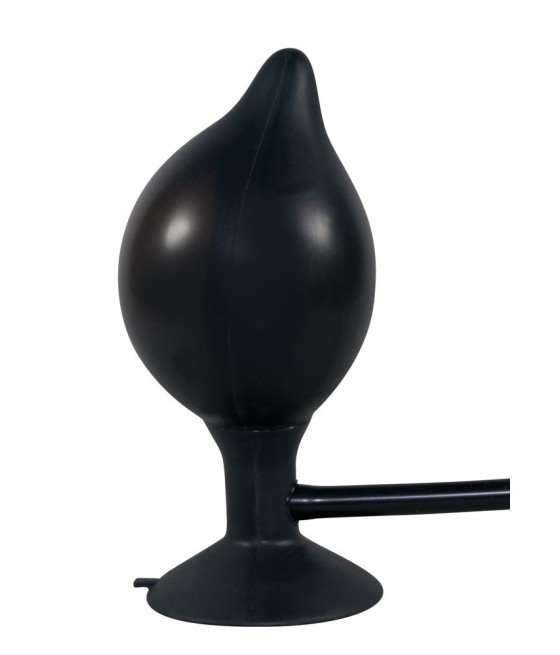 PLUG ANALE GONFIABILE IN SILICONE "TRUE BLACK"