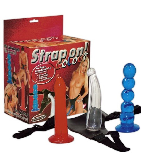 KIT IMBRACATURA E 3 FALLI INDOSSABILI JELLY STRAP ON COLOUR