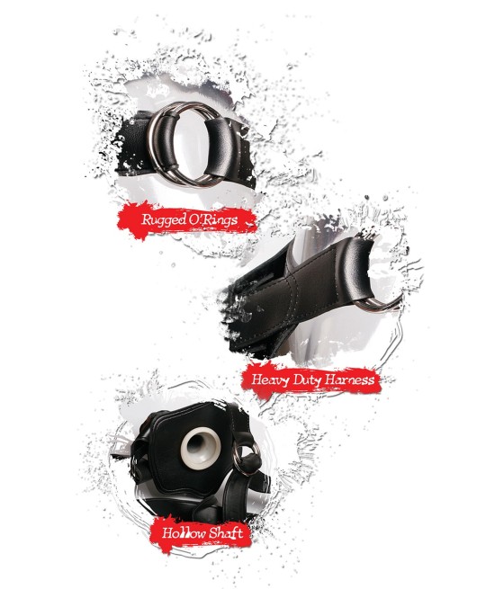 IMBRACATURA STRAP-ON CON FALLO REALISTICO FETISH FANTASY "HOLLOW" - 30 CM