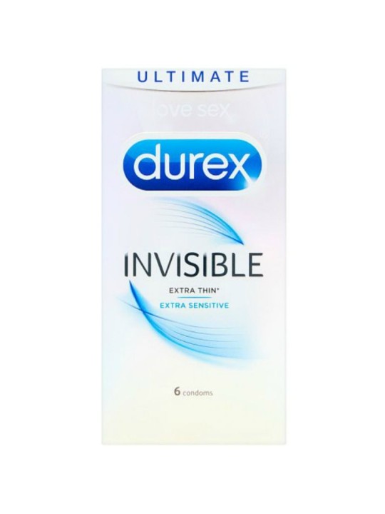PROFILATTICI DUREX "INVISIBLE" EXTRA SOTTILI - 6 PEZZI PROFILATTICI DUREX "INVISIBLE" EXTRA SOTTILI - 6 PEZZI