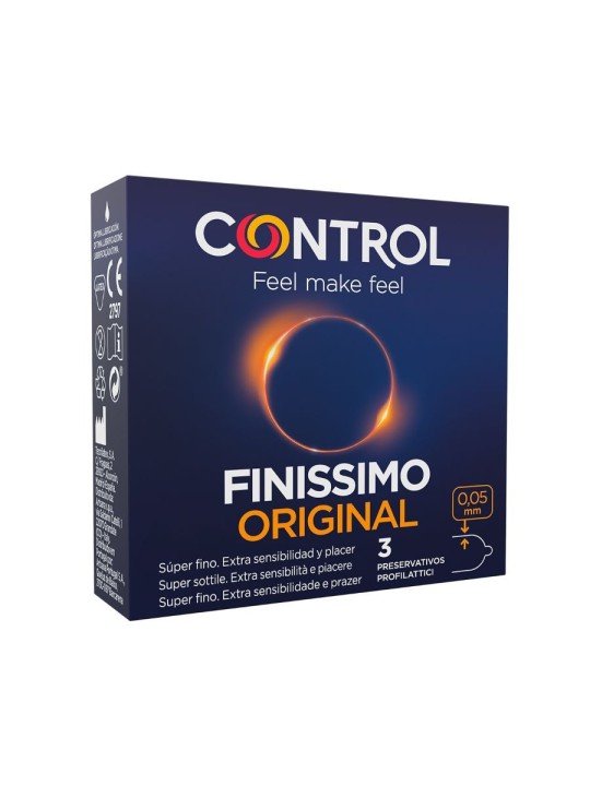 PROFILATTICI CONTROL "FINISSIMO" EXTRA SOTTILI - 3 PEZZI PROFILATTICI CONTROL "FINISSIMO" EXTRA SOTTILI - 3 PEZZI