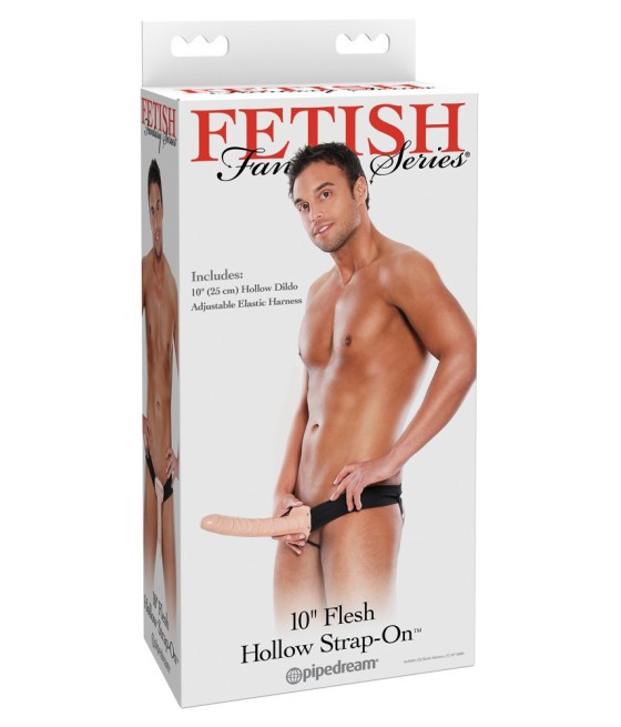 FALLO STRAP-ON FETISH FANTASY CARNE - 25 CM