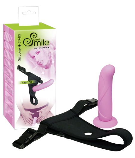 IMBRACATURA STRAP-ON CON FALLO INDOSSABILE IN SILICONE SWITCH - 16 CM