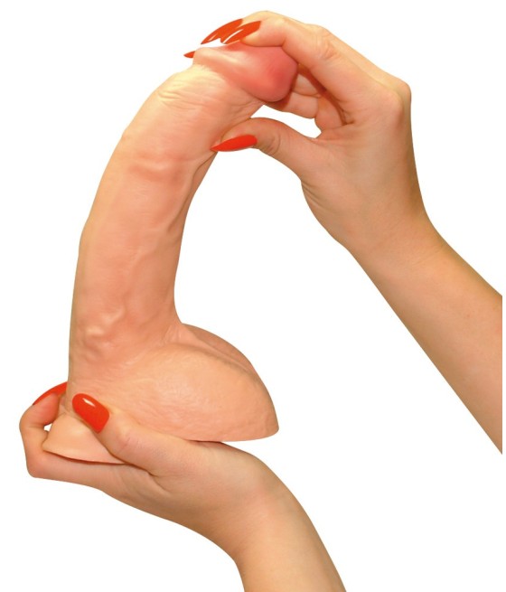 FALLO REALISTICO "BLACK & WHITE" CARNE - 23 CM