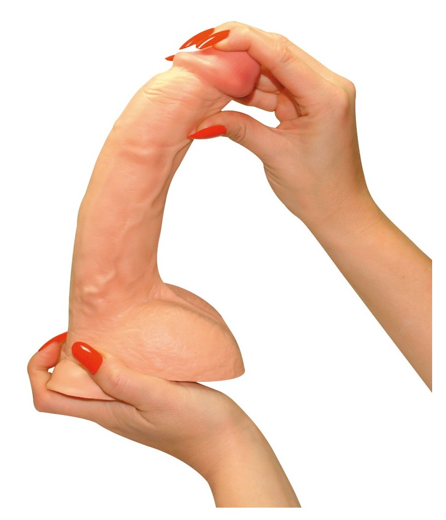 FALLO REALISTICO "BLACK & WHITE" CARNE - 23 CM