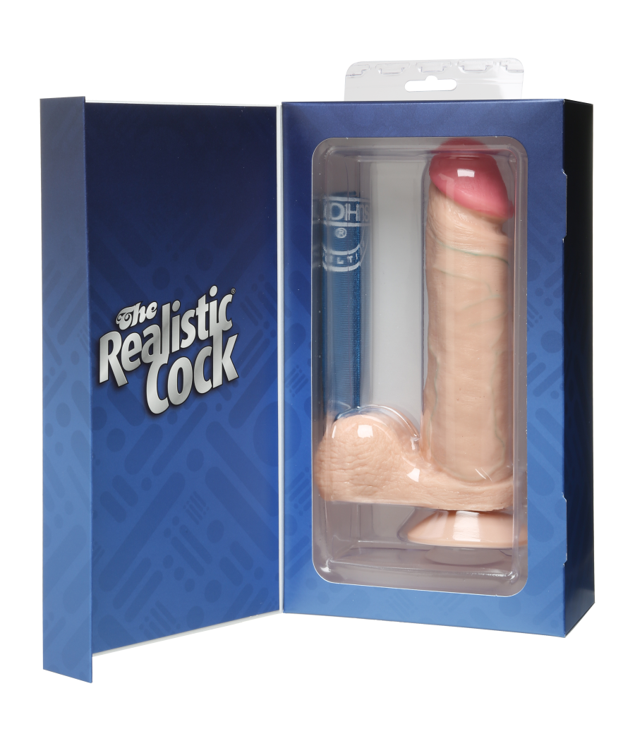 FALLO REALISTICO CON TESTICOLI DOC JOHNSON \"REALISTIC COCK 8\"