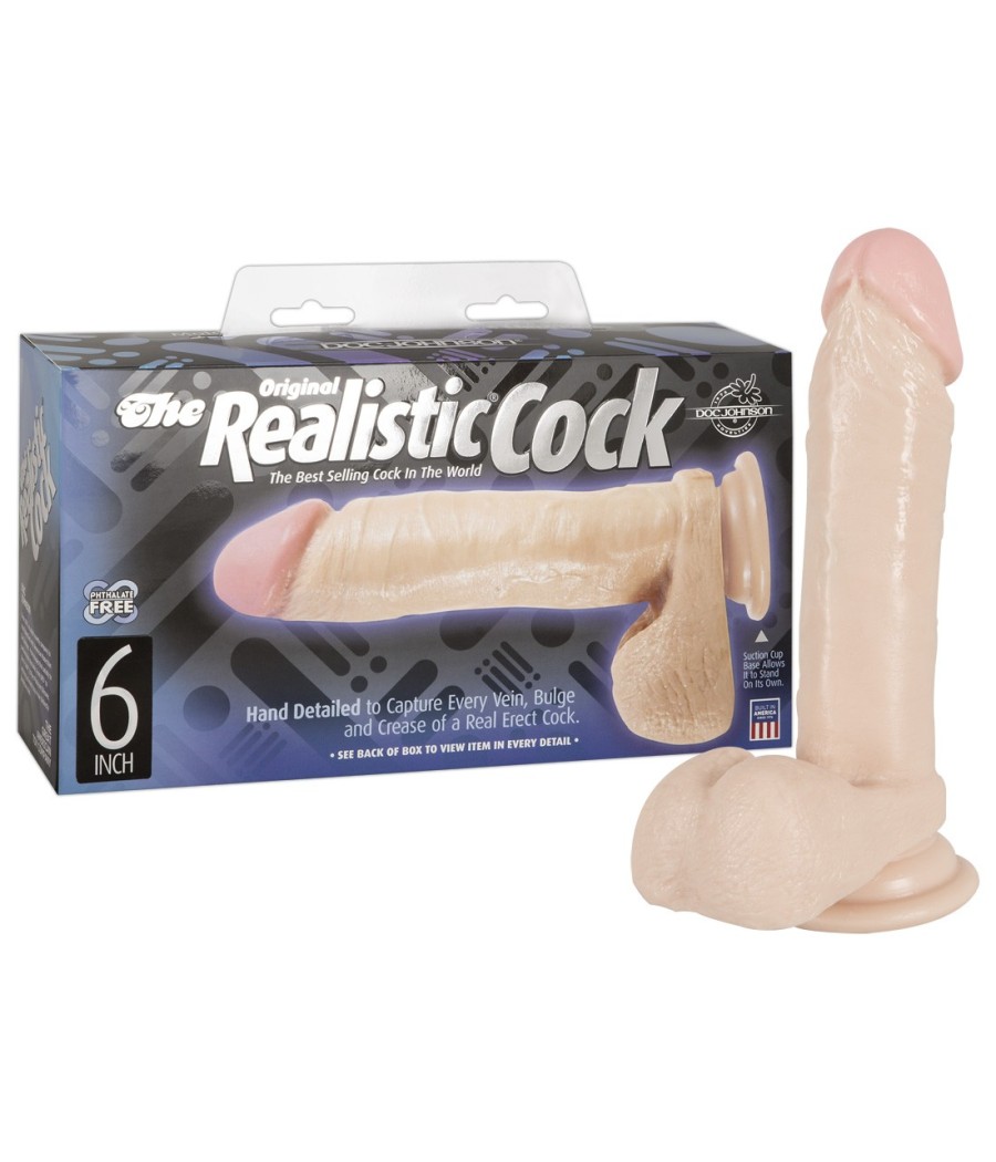 FALLO REALISTICO CON TESTICOLI DOC JOHNSON \"REALISTIC COCK 6\"