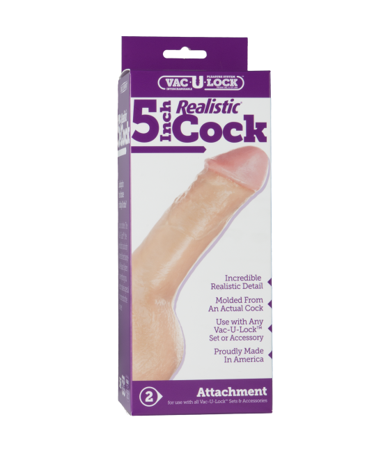 FALLO REALISTICO CON AGGANCIO VAC-U-LOCK DOC JOHNSON - 13 CM