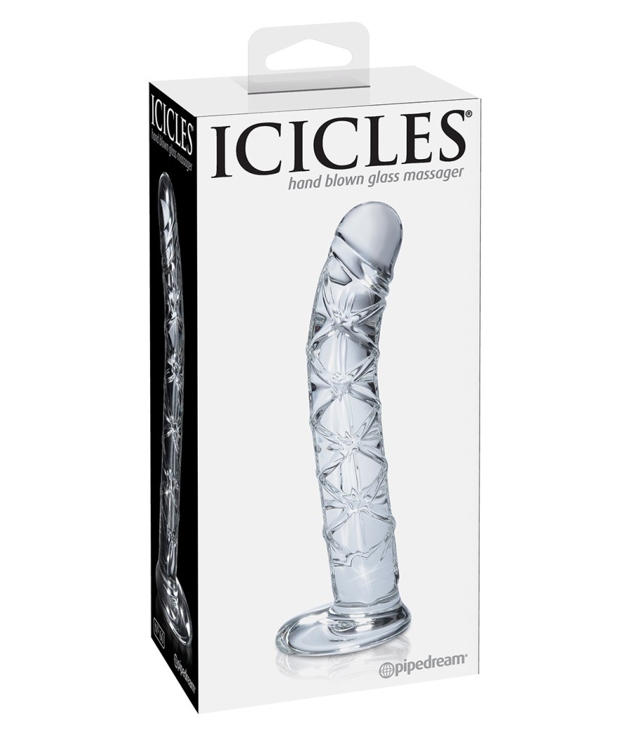 DILDO REALISTICO IN VETRO PIPEDREAM "ICICLES NO. 60"