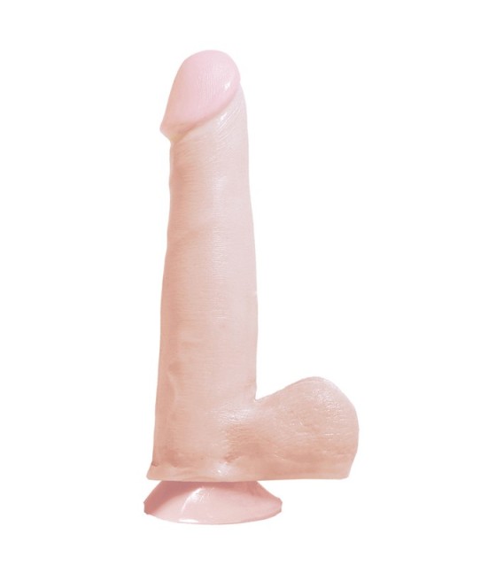 FALLO REALISTICO CON TESTICOLI E BASE VENTOSA BASIX - 19 CM