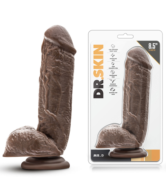 FALLO REALISTICO "DR. SKIN MR D COCK 8.5" CHOCOLATE