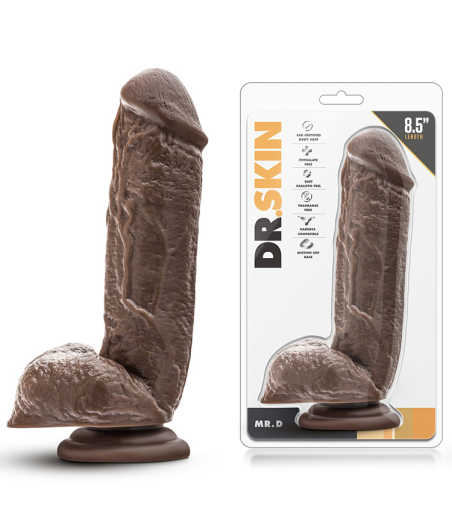 FALLO REALISTICO DR. SKIN MR D COCK 8.5 CHOCOLATE