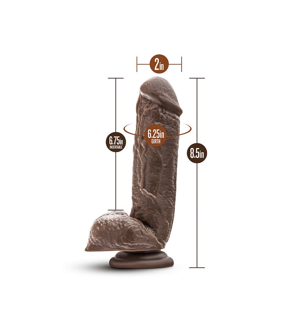 FALLO REALISTICO "DR. SKIN MR D COCK 8.5" CHOCOLATE